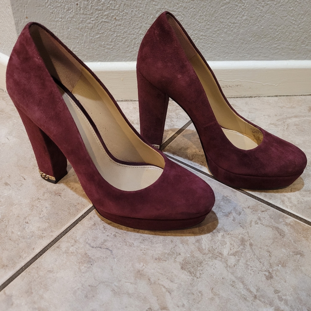 MK Maroon Pumps